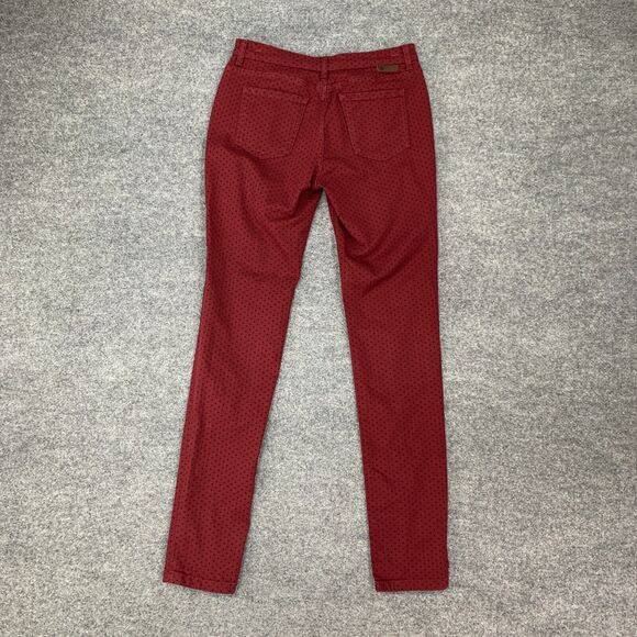 Boden Star Print Pants Womens 8 L Long Skinny Leg Mid Rise Stretch Cotton Blend - Picture 3 of 13